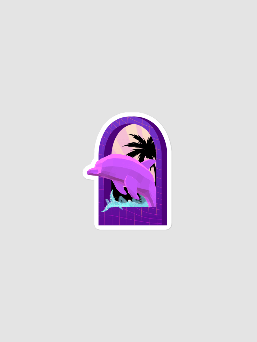 Tombstone Dolphin Sticker product image (1)