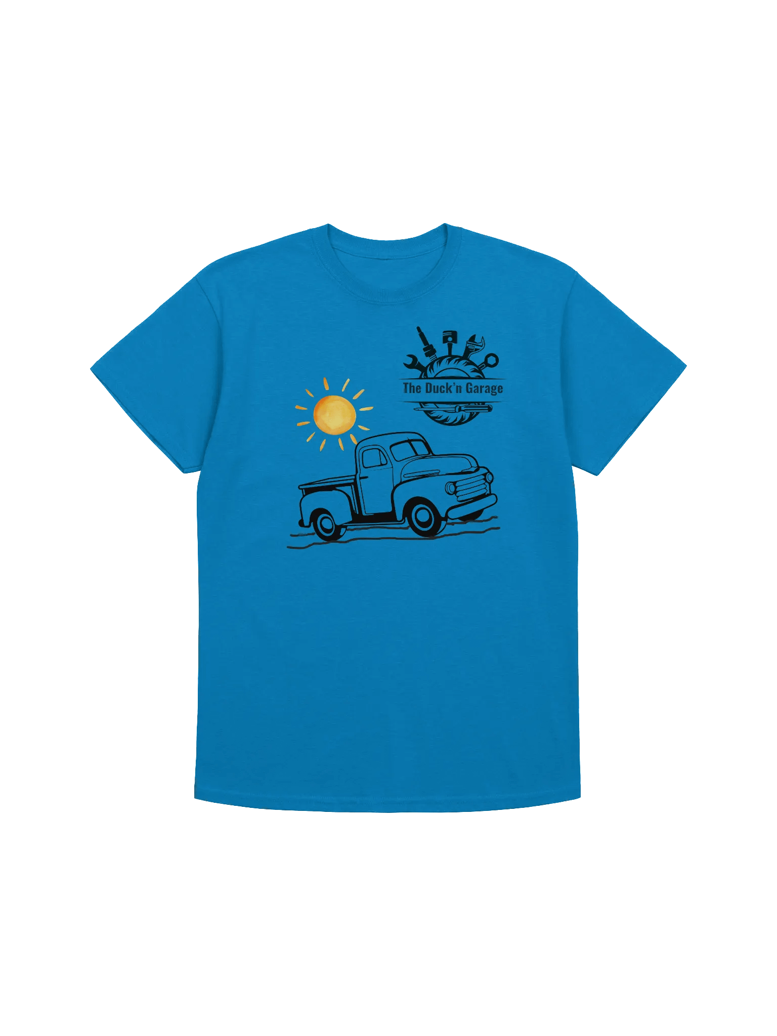 The Duck'n Garage Gear Logo Printed Light Color T-Shirt product image (1)