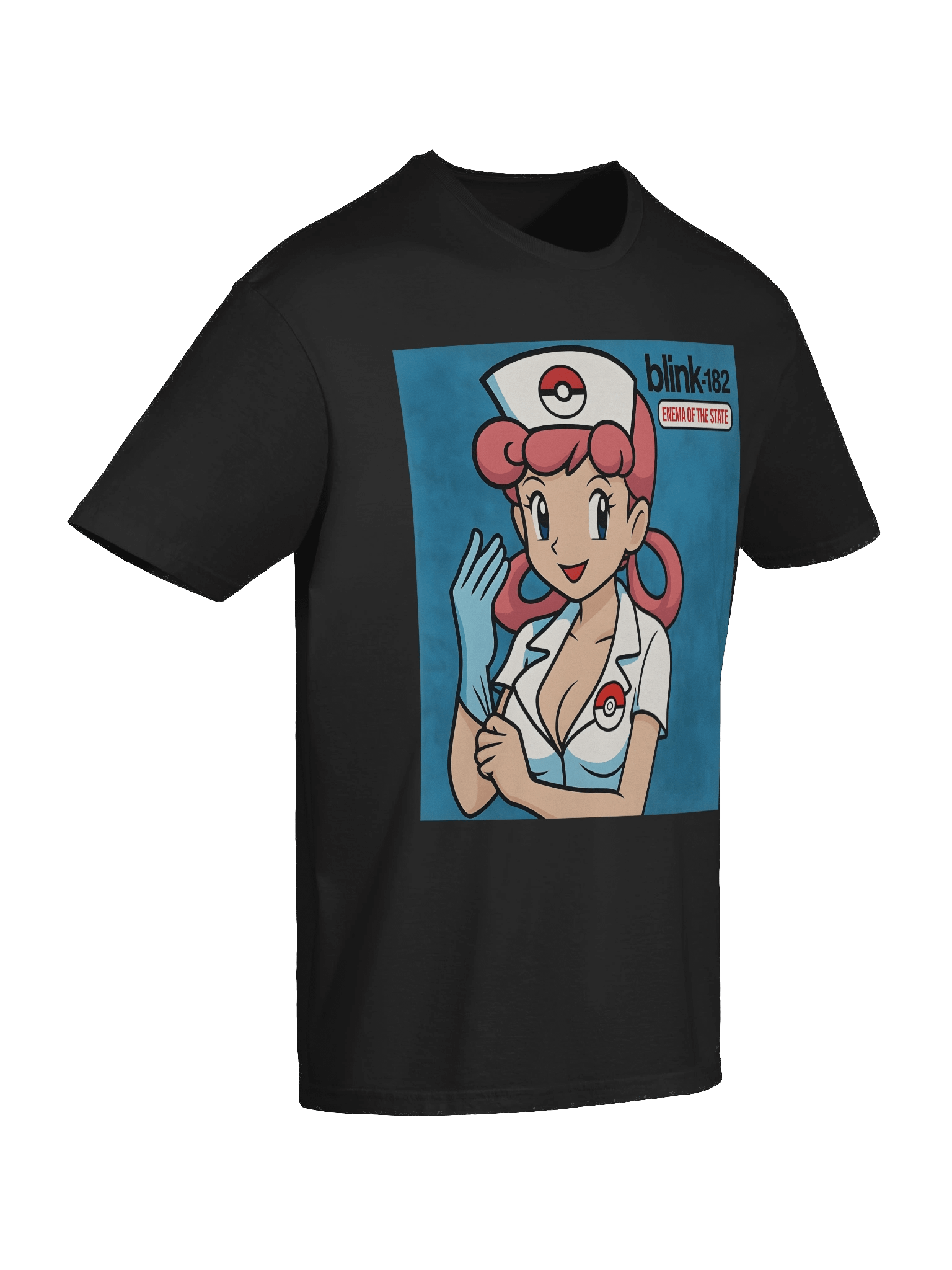 Nurse Joy × Blink-182 – Enema of the State Parody Tee product image (10)