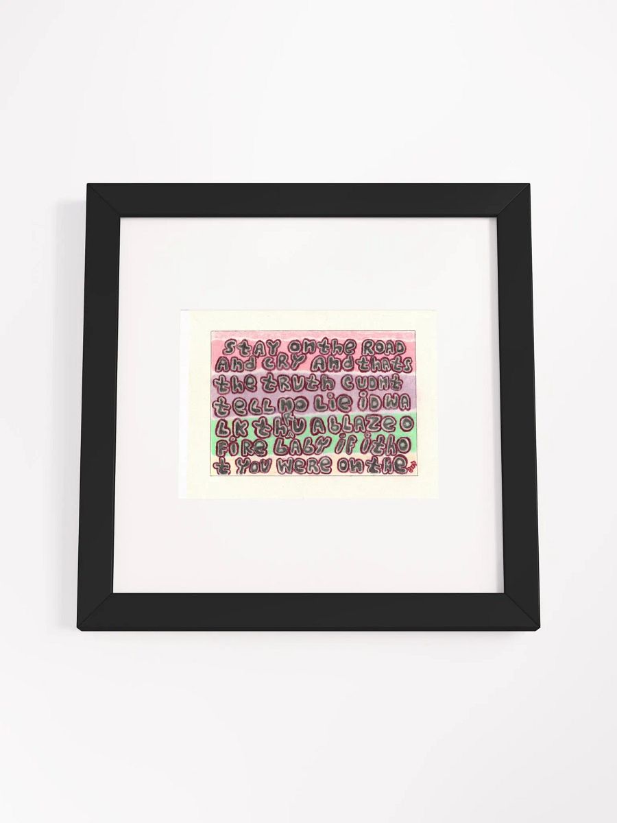 other side Panel Card Print Framed product image (3)