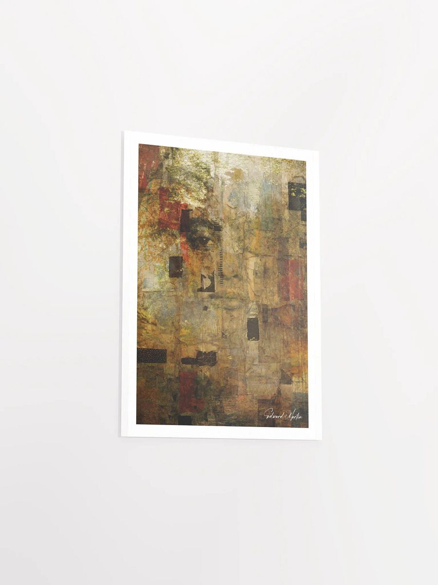'Withdrawal' by Edward Martin: Mixed Media Collage:Earthy Collage Art Print product image (4)