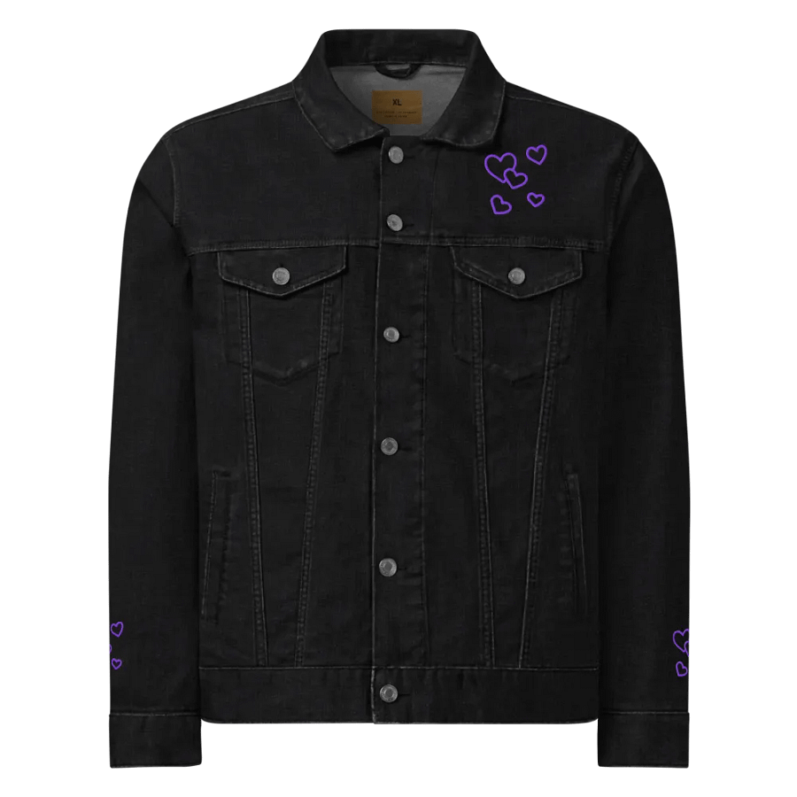 Purple Heartbeat Denim Jacket product image (1)