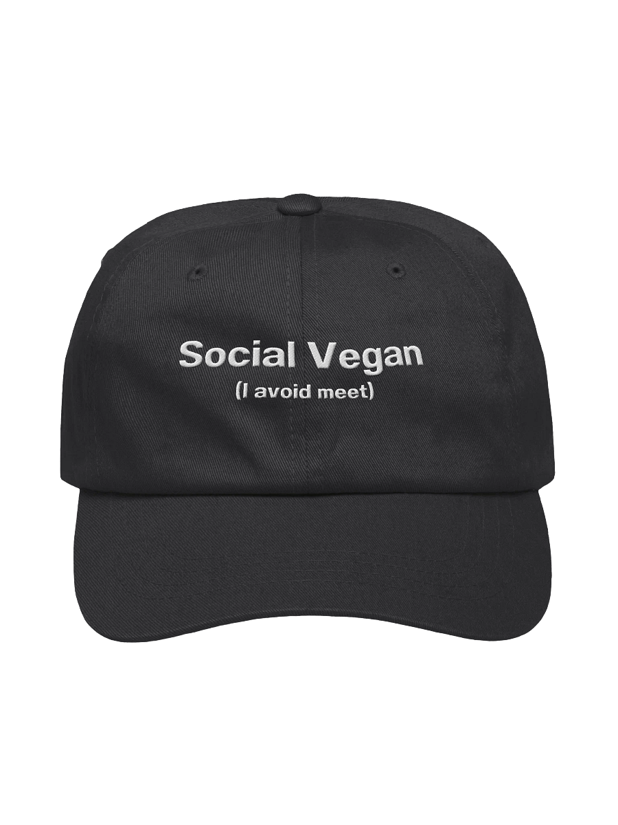Social Vegan (I avoid meet) Embroidered Hat product image (1)
