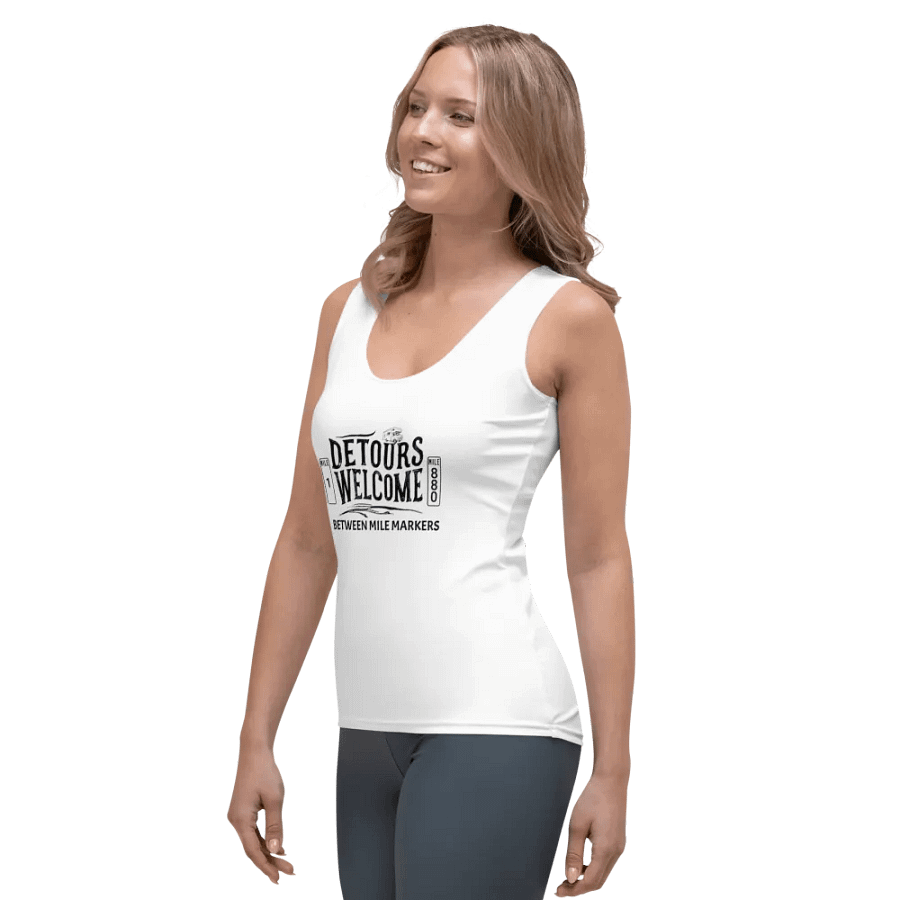 Detours Welcome Women's Tank Top - White product image (3)
