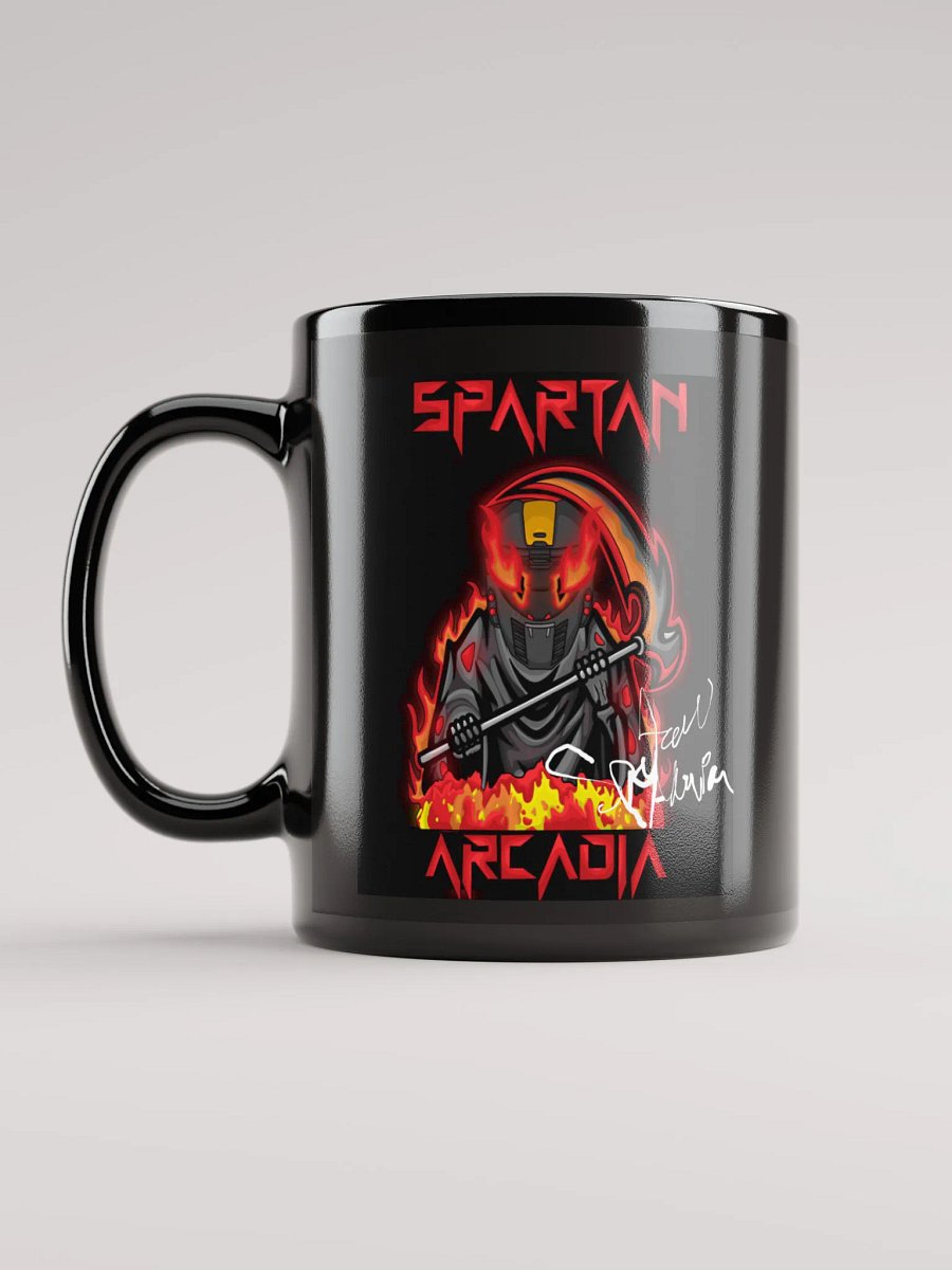 Spartan McCarron autographed black glossy mug product image (12)