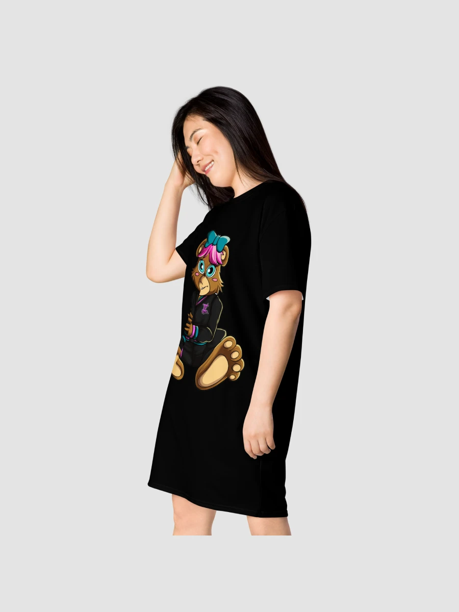 All-Over Print Black T-Shirt Dress product image (10)