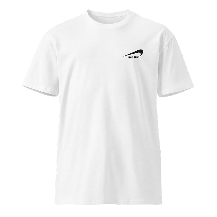 Embroidered I can't do tee product image (1)