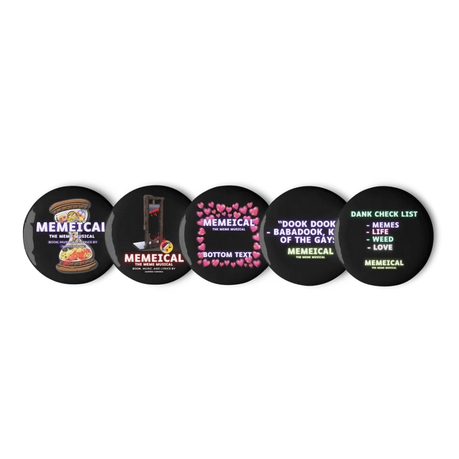 Memeical: The Meme Musical pins product image (1)