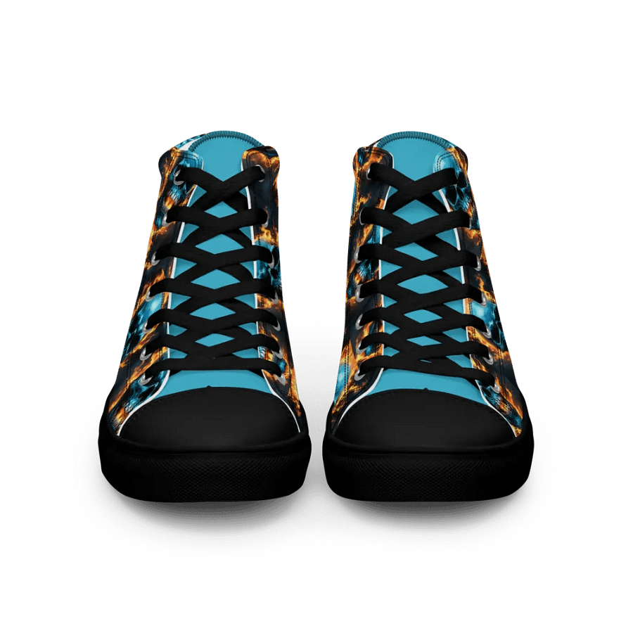 Inferno Blue Skull Men's High Tops product image (8)