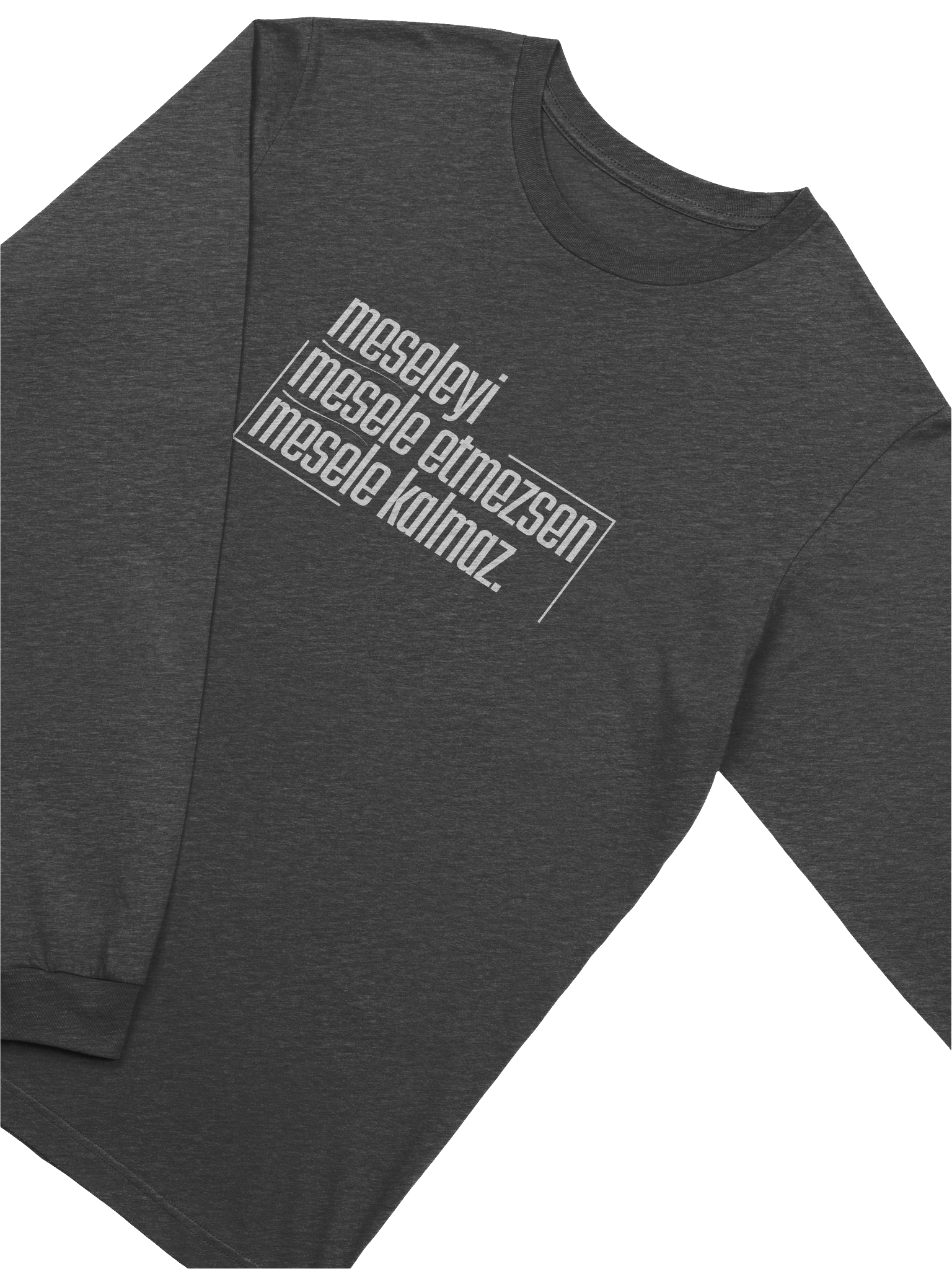 Hayatın En Büyük İronis: Meseleyi Mesele Etmezsen Mesele Kalmaz. | Bella+Canvas Supersoft Uzun Kollu T-Shirt product image (2)