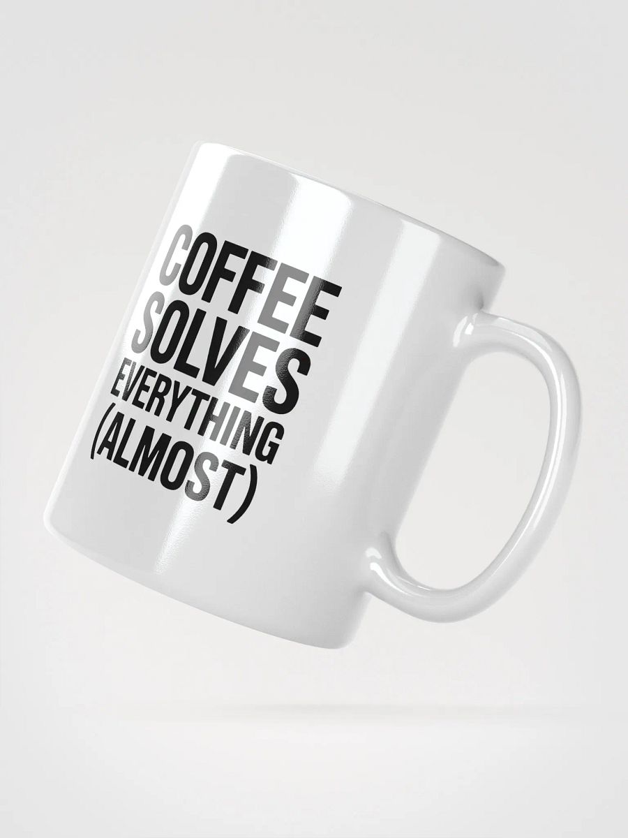 Coffee Solves Everything (Almost) Mug | Funny Coffee Mug product image (2)