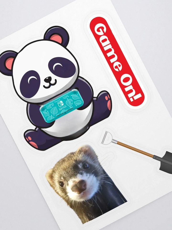 Gaming Panda +3 Sticker Set product image (1)