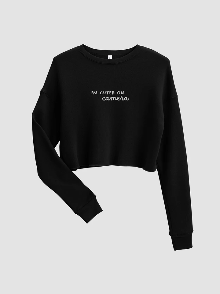 Cuter on Camera Crop Sweater - Black product image (1)
