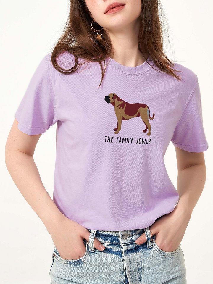 The Family Jowls T-Shirt(Embroidered) of a Bullmastiff product image (2)