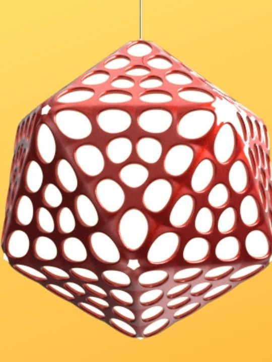 Weaverbird Parametric Lamp Design Grasshopper Rhino Files Download product image (1)