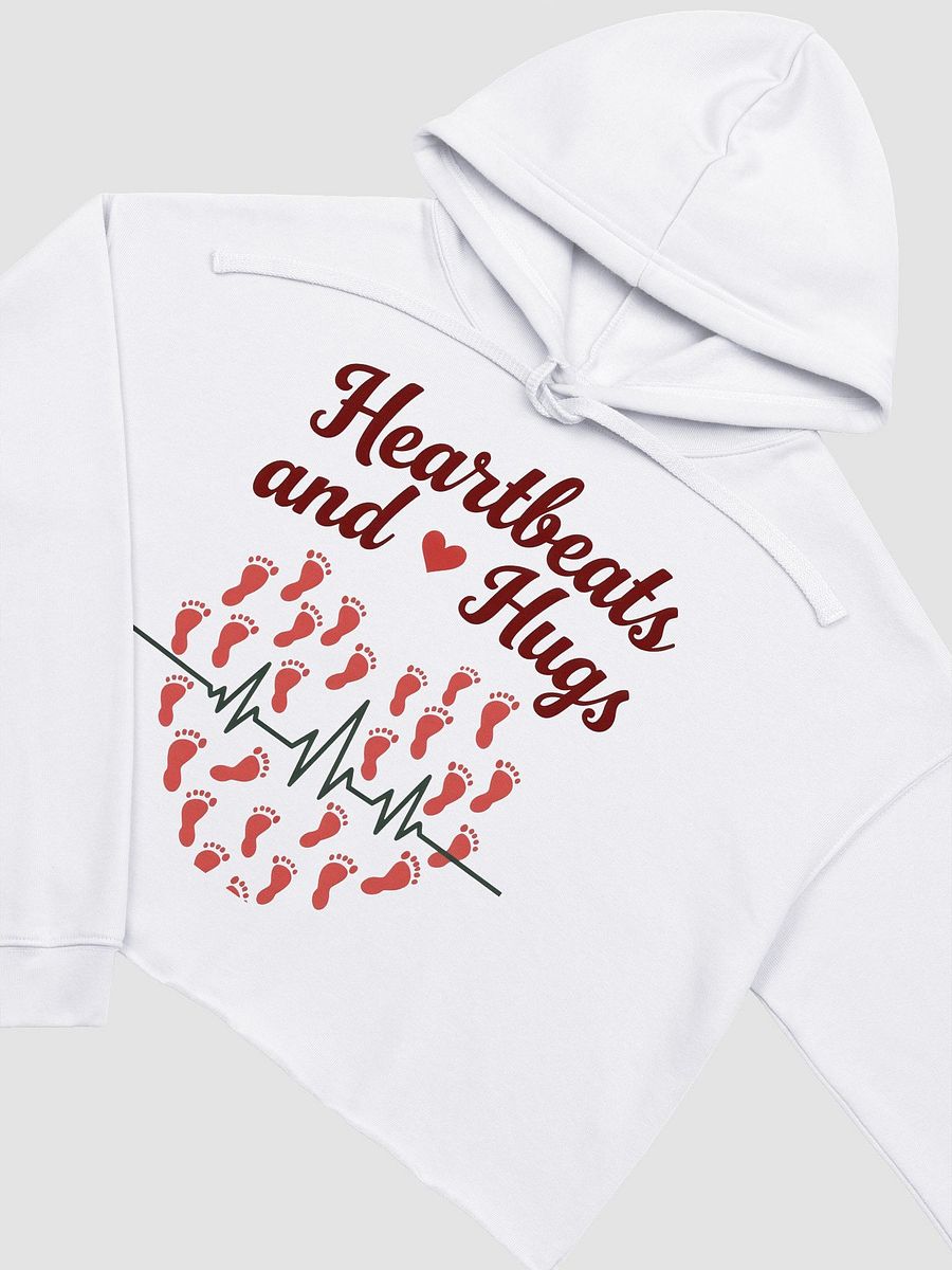 Heartbeat and Hugs Crop Hoodie product image (17)