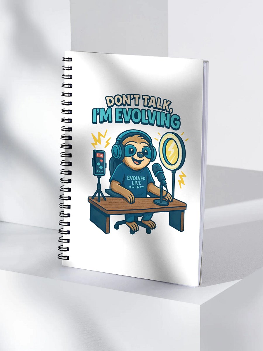 Evolving Sloth Spiral Notebook product image (4)