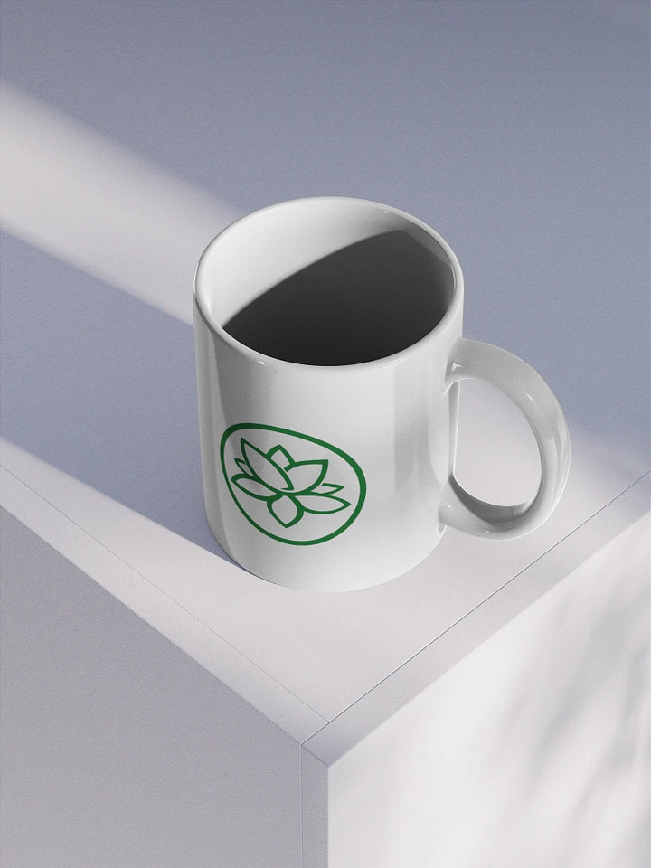 Lofi Lotus White Glossy Mug product image (2)