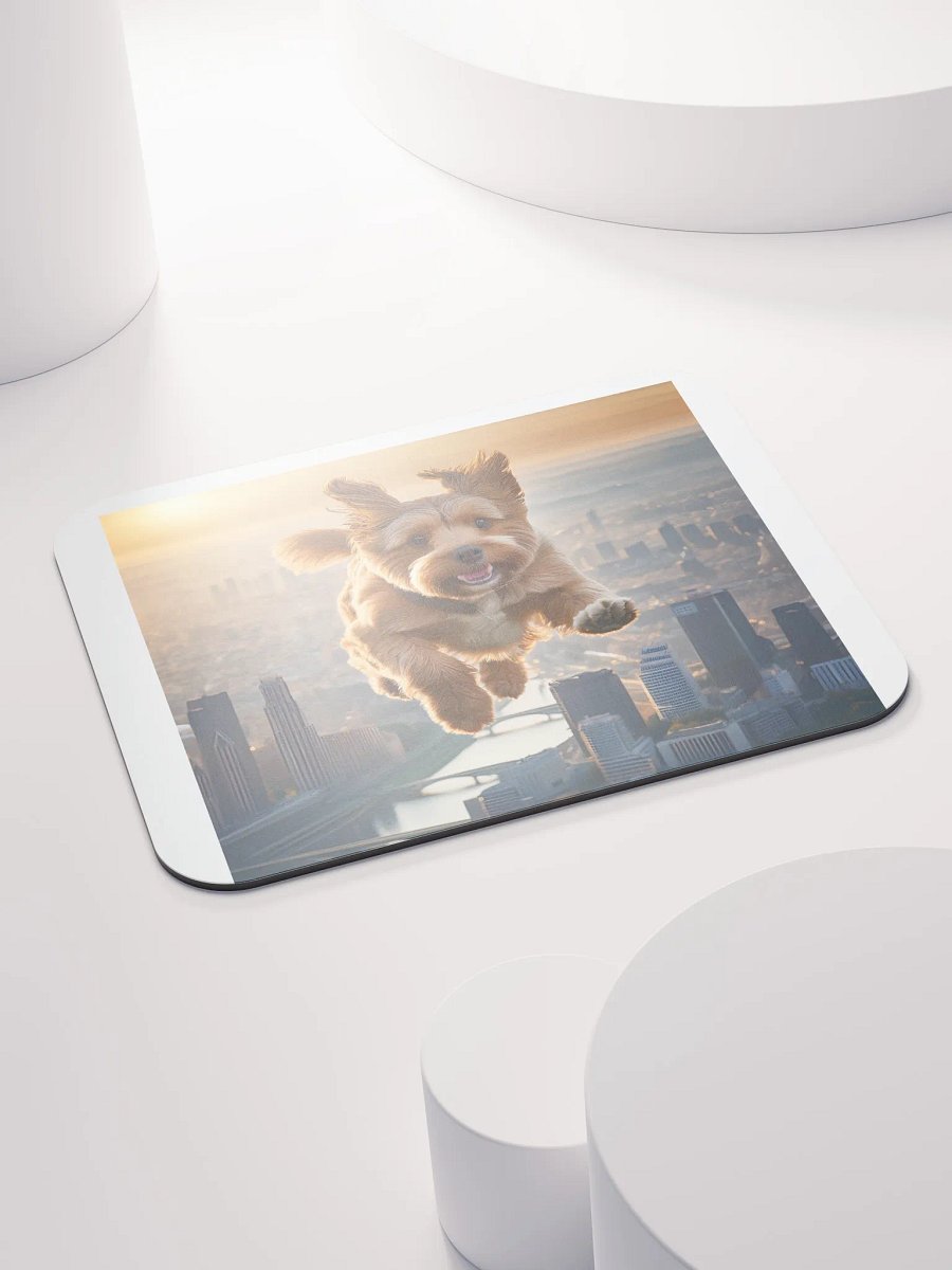 Joyful Pup Cityscape Mouse Pad product image (4)