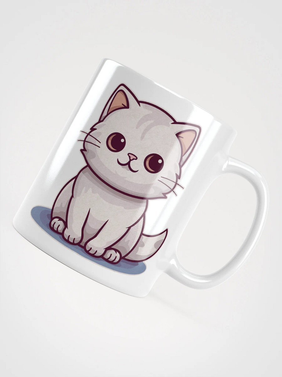 Whimsical White Cat Mug product image (7)