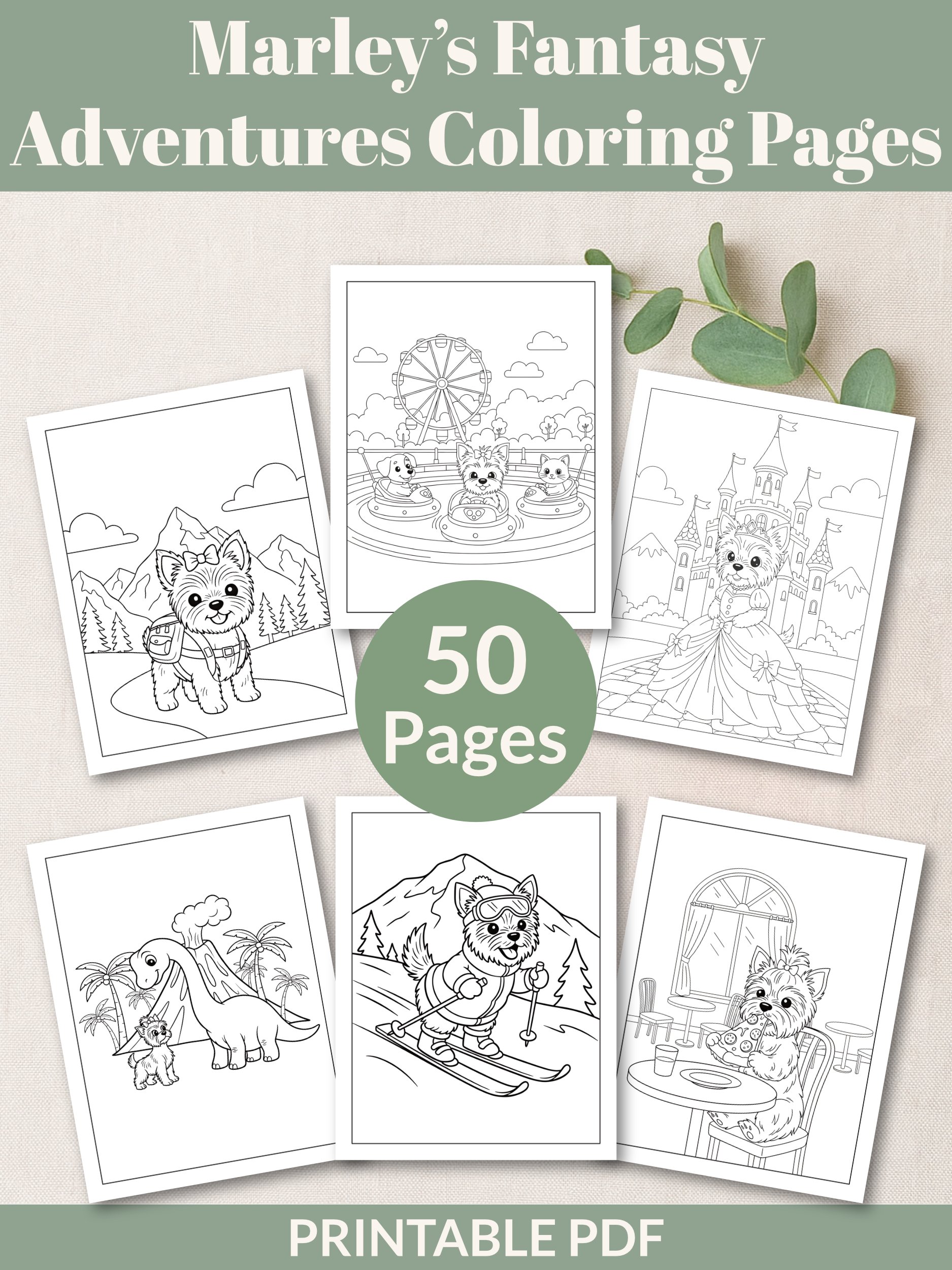 Printable Kids Coloring Pages Mega Bundle - 160 pages product image (6)