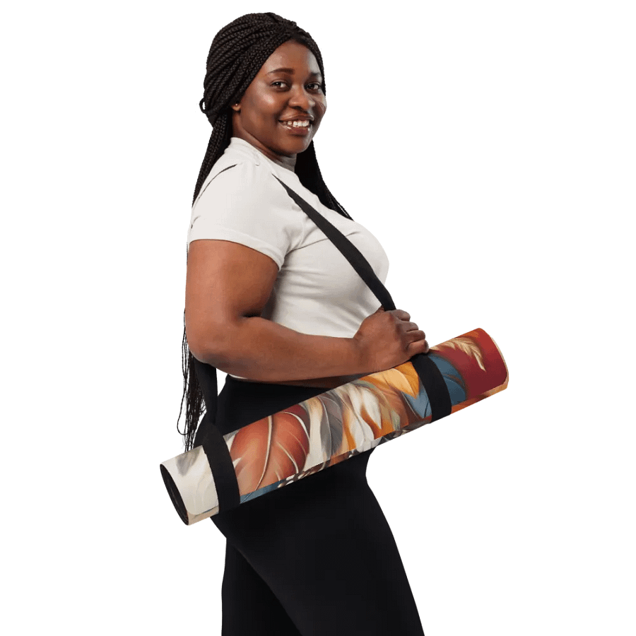Boho Feathers Yoga Mat product image (6)