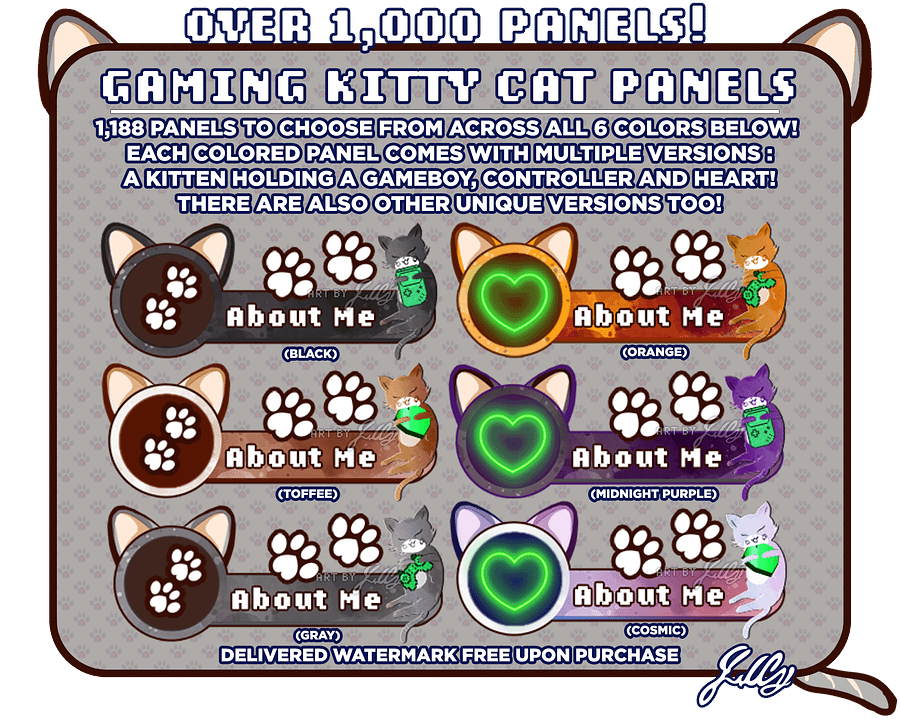 Gaming Kitty Streamer Panels product image (1)
