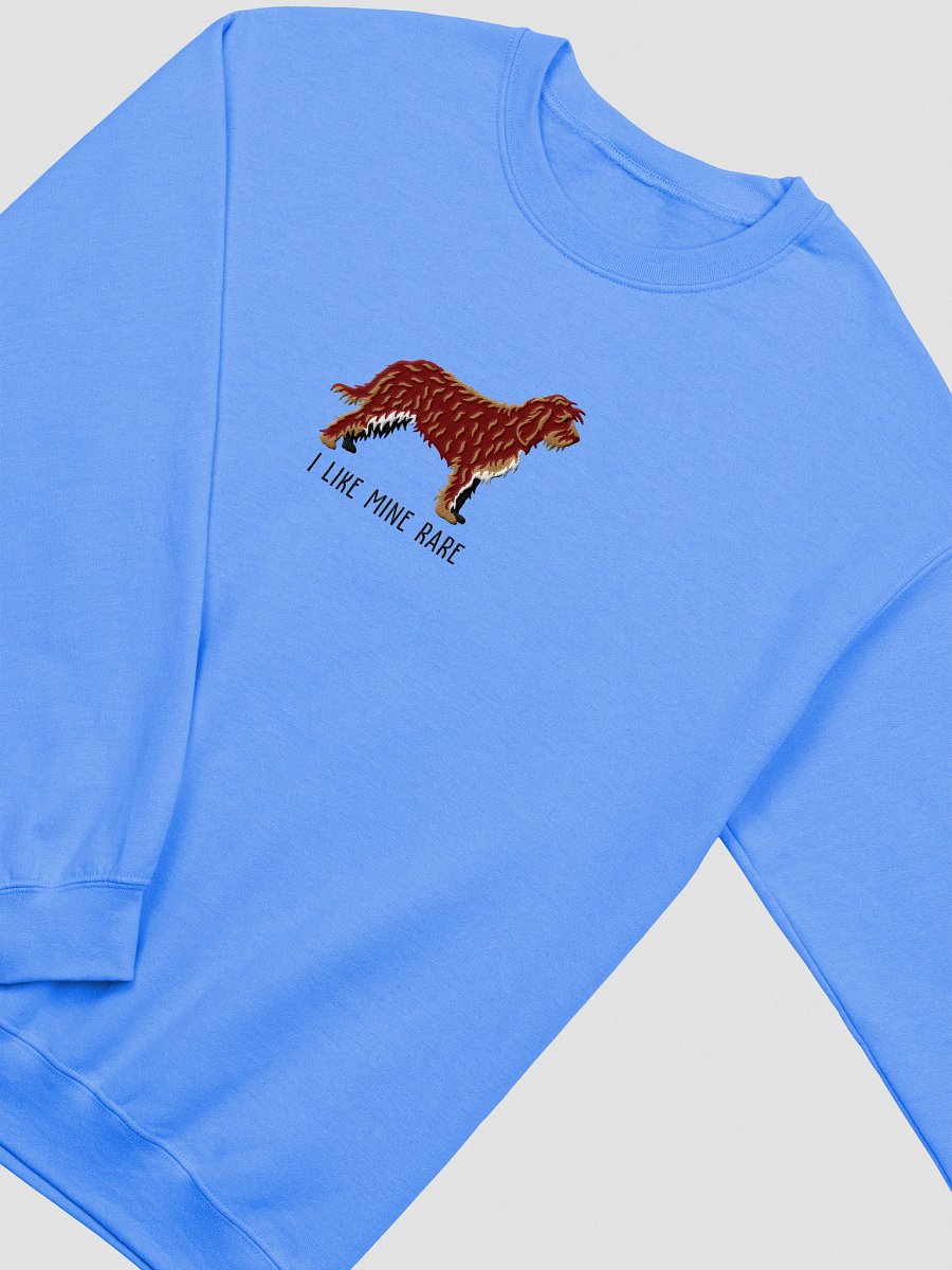 I Like Mine Rare Sweatshirt (Embroidered) of an Otterhound(Chocolate) product image (3)