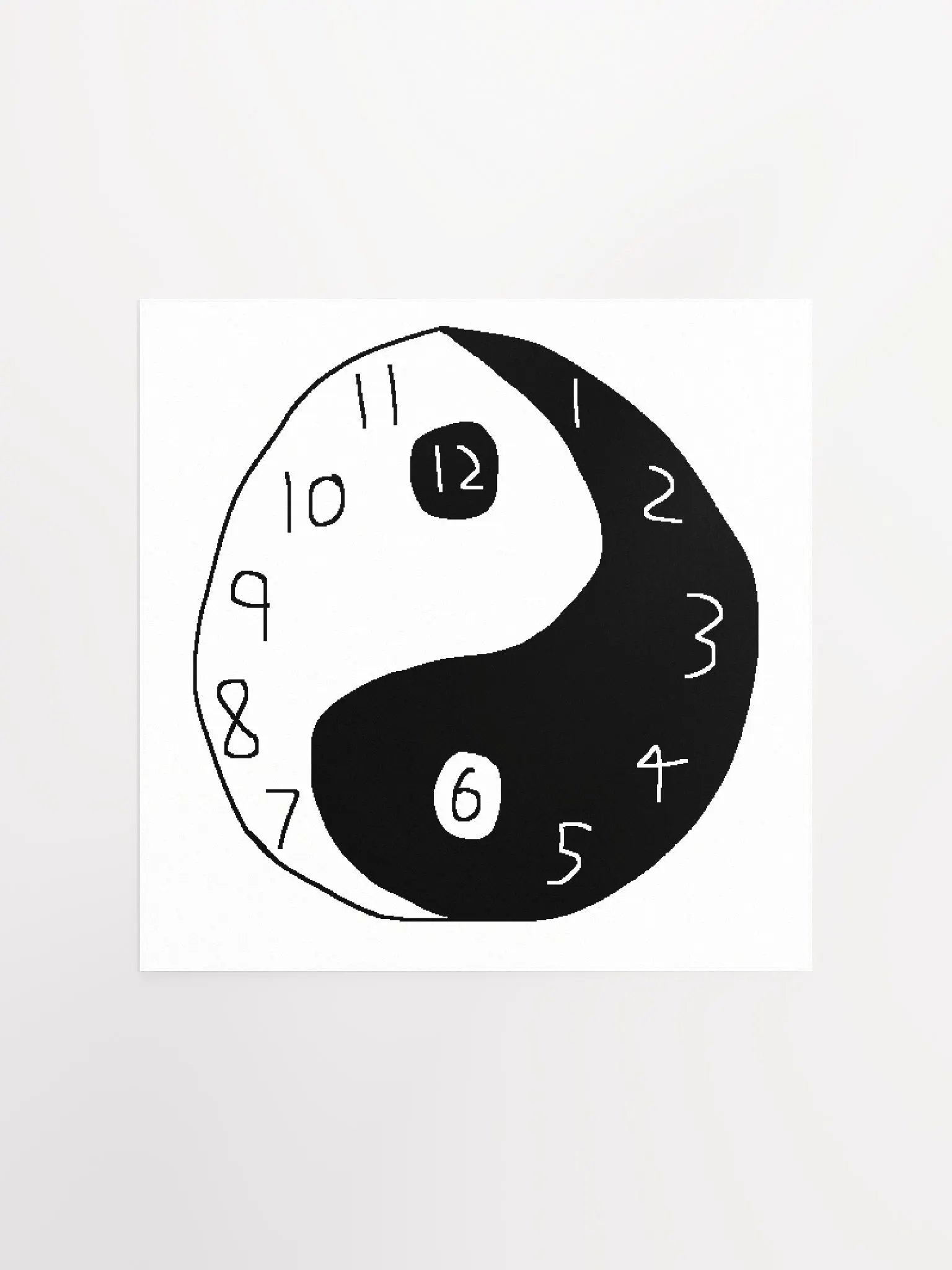 Taijitu (Yin-Yang) Clock Poster product image (1)