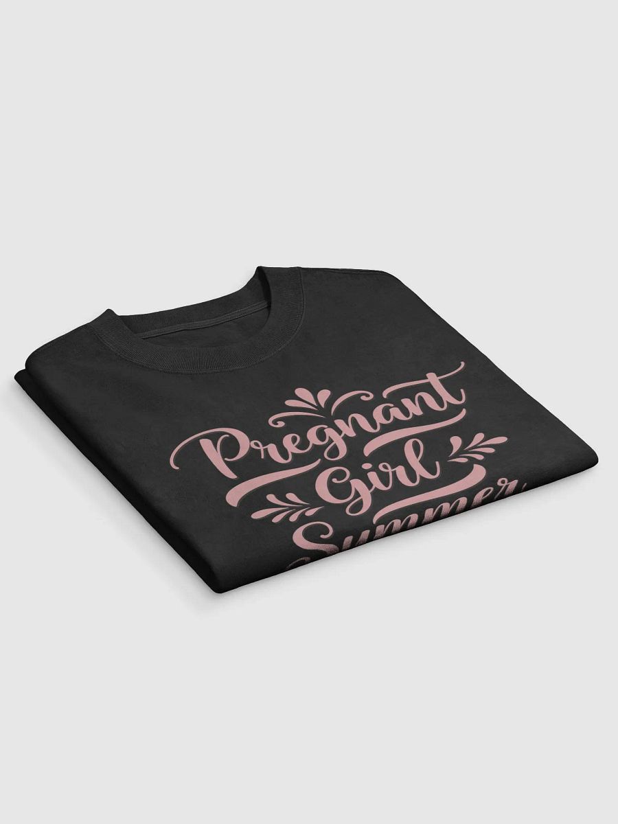 Pregnant Girl Summer - Cute Pregnancy Announcement Oversized Faded T-Shirt for Moms-to-Be product image (3)