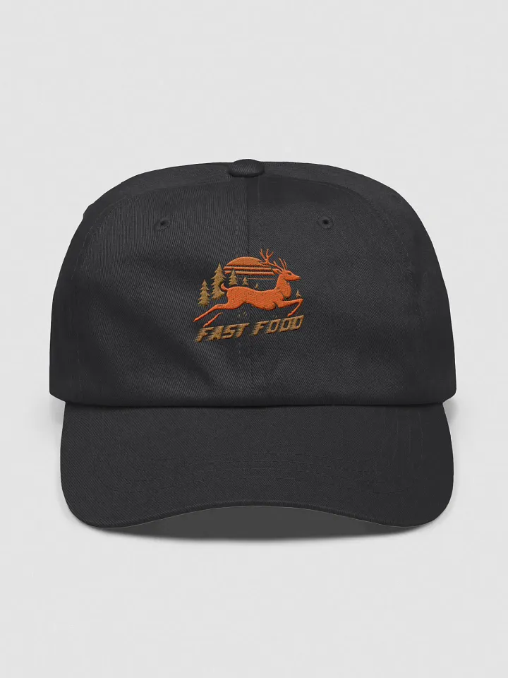 Fast Food Hat – Funny Vintage Hunter Cap with Leaping Deer product image (3)