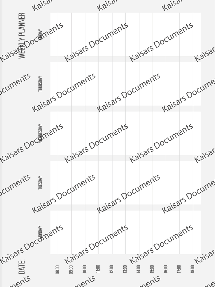 Aesthetic Weekly Planner - 4 product image (1)