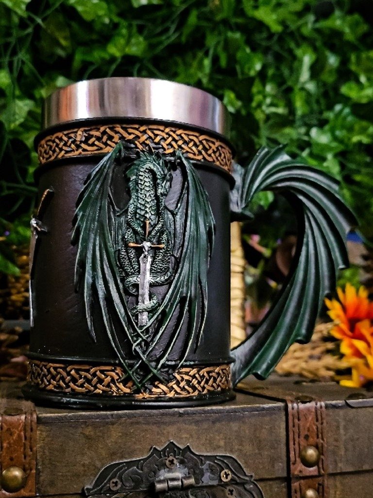 The Armored Kingdom Green Dragon Scale & Steel Mug product image (6)