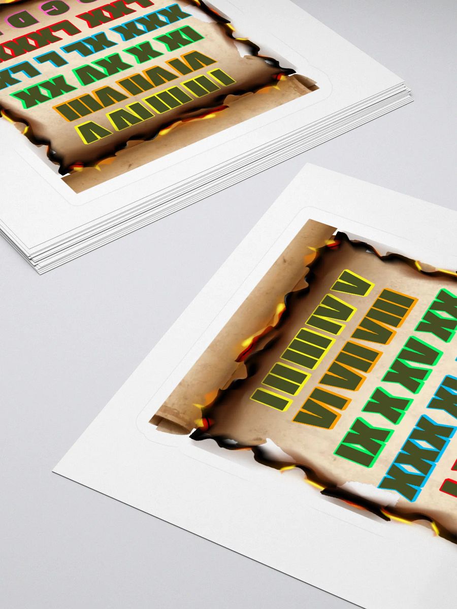 Roman Numeral Artistic Design Sticker product image (4)