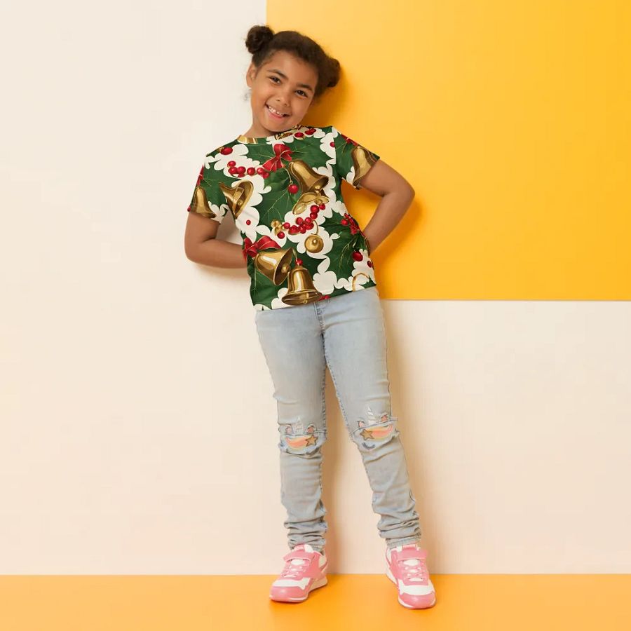 Festive Bells and Berries Kids T-Shirt product image (10)