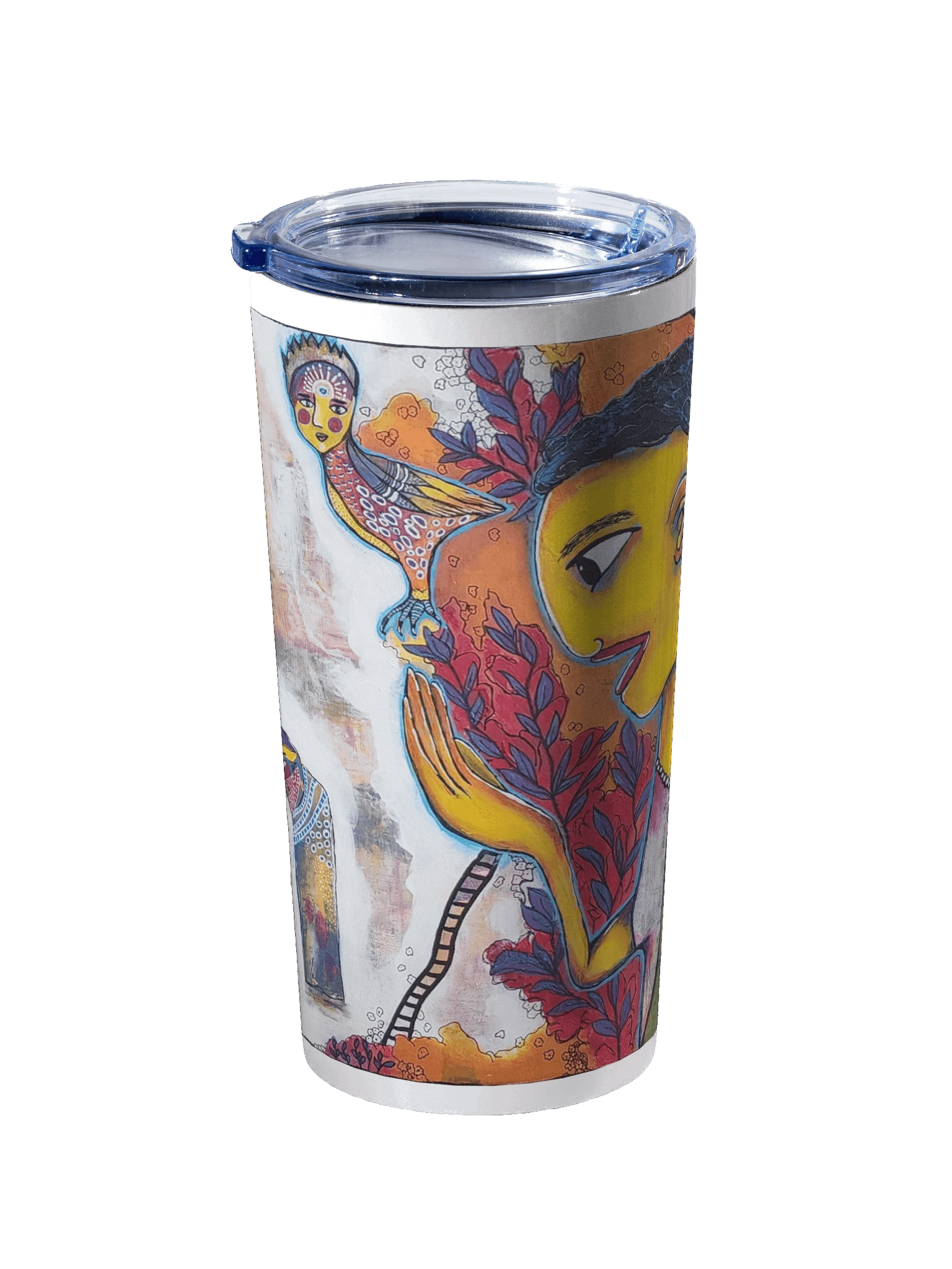 Art-Inspired Stainless Steel Tumbler – I Have Hope That Peace Will Fly Again, Reusable & Vibrant product image (2)