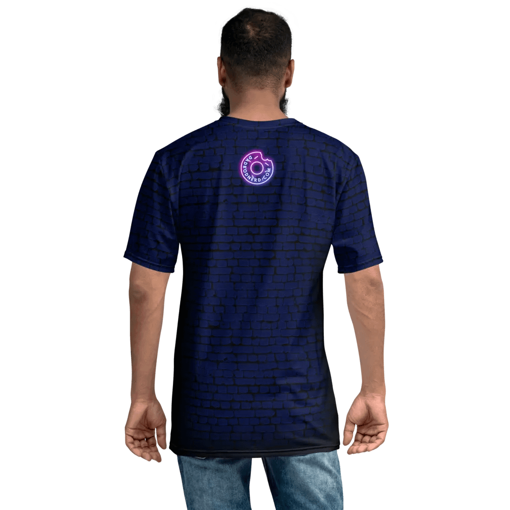 DBN Neon Sign on Blue Bricks - All-Over T-Shirt | #MadeByMELO product image (7)