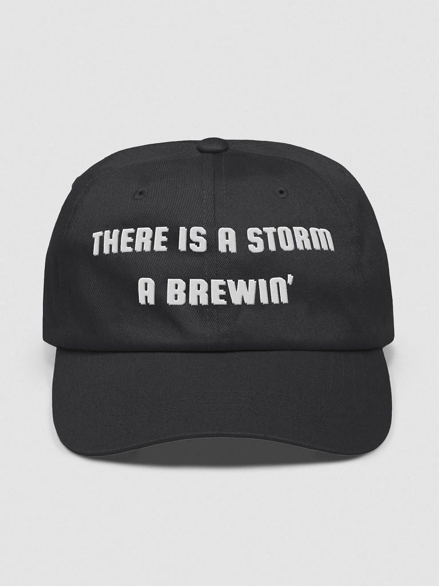 There is a storm a brewin' dad cap product image (5)