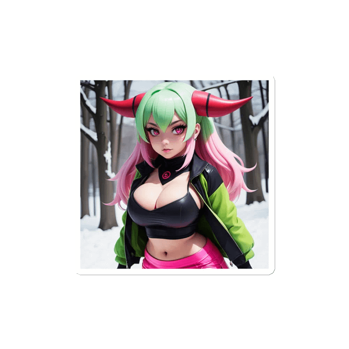 Enchanting Demon Girl Die-Cut Magnets product image (2)