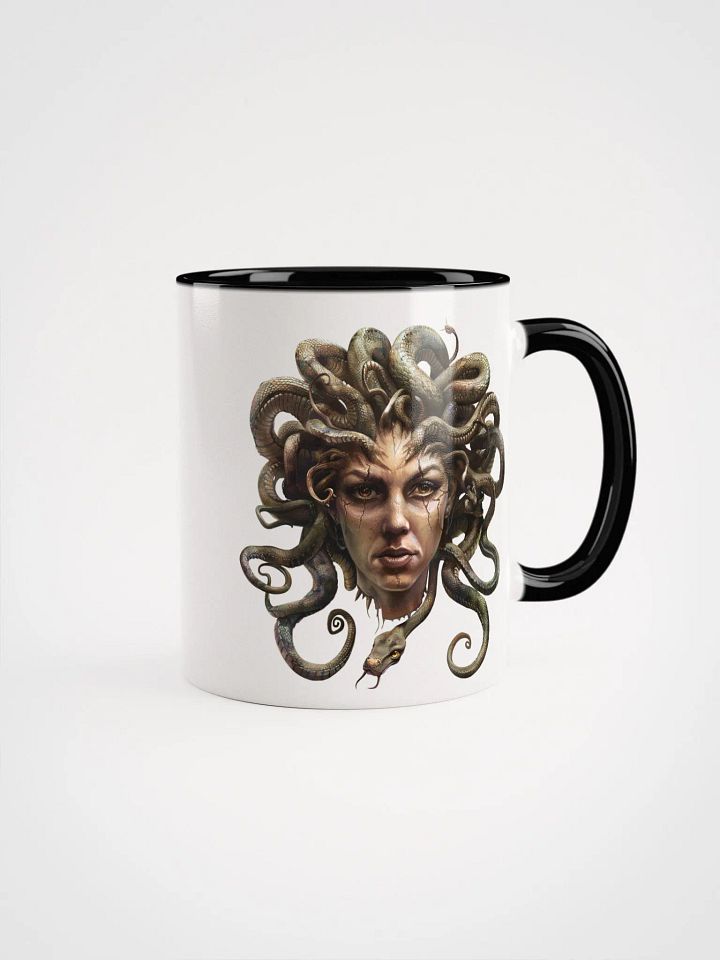 Medusa - The Gorgon - Ceramic Mug with Black Color Inside product image (2)
