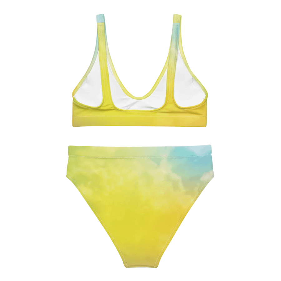 Blur cloud rainbow Design High Waisted Bikini - V9 product image (4)