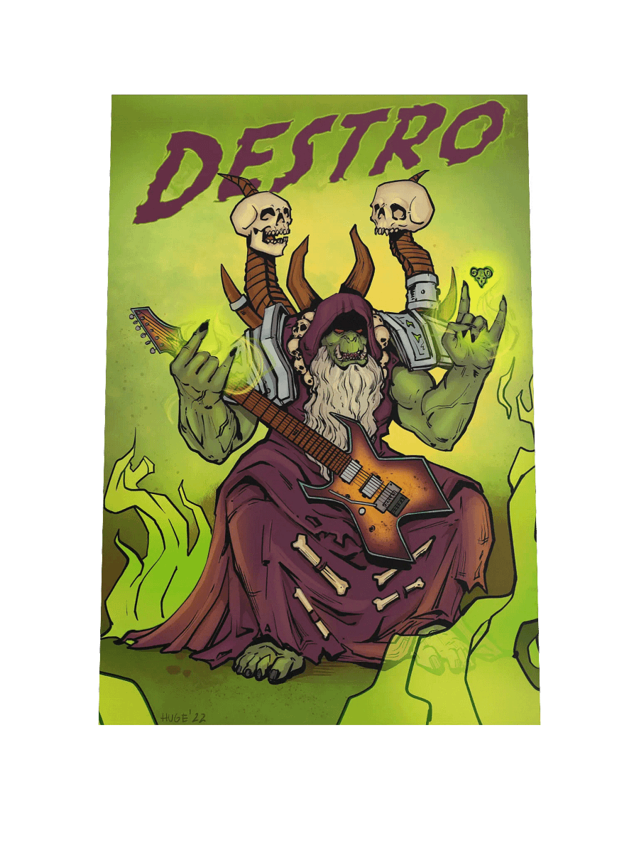 Orc Warlock Matte Poster product image (1)