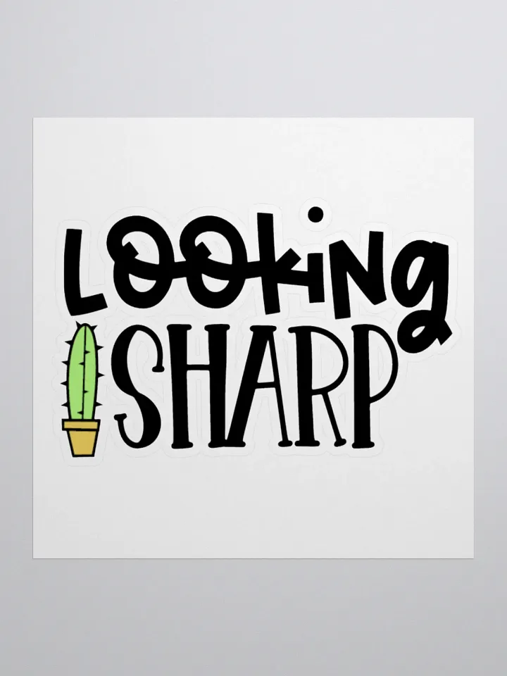 Sharp Cactus Kiss Cut Sticker product image (1)