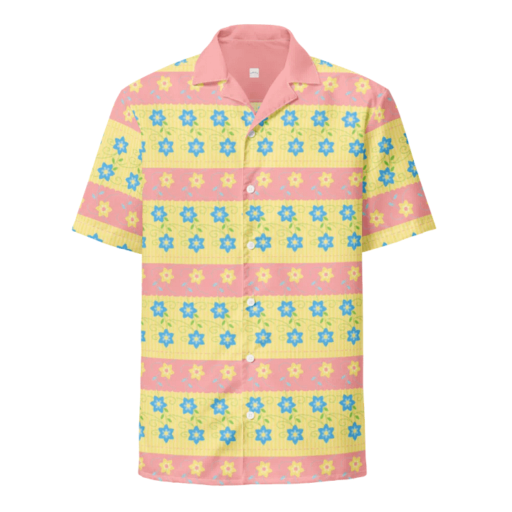 Hawaiian Style Shirt, Button Up, Unisex, Easter Egg Print product image (1)