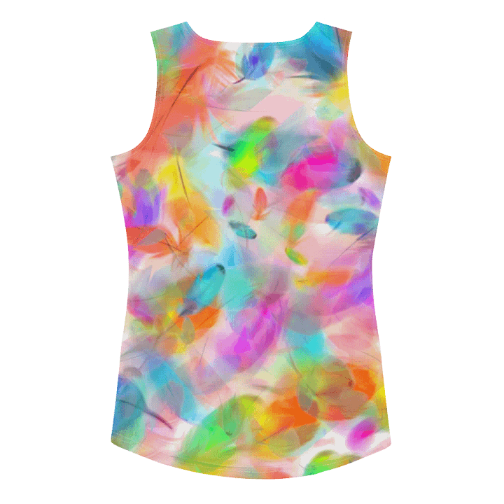 Colorful Feather Pattern Design Tank Top - v4 product image (2)