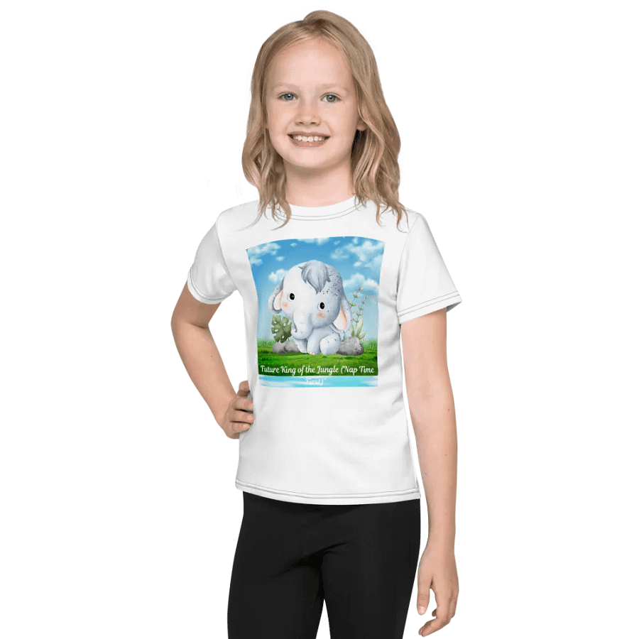 Nap Time King Elephant Kids T-Shirt product image (1)