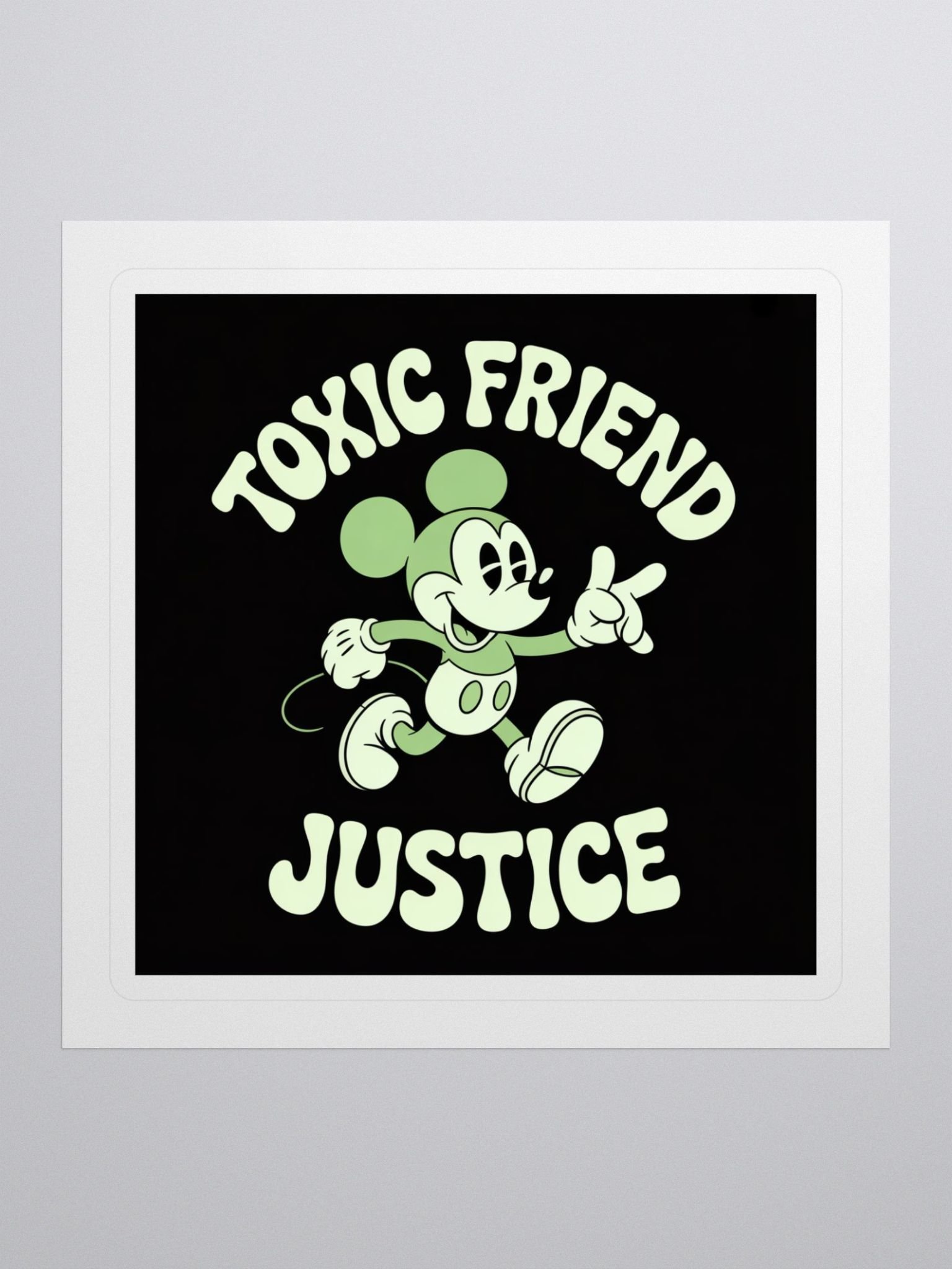 Vintage Justice Mouse Kiss Cut Stickers product image (1)