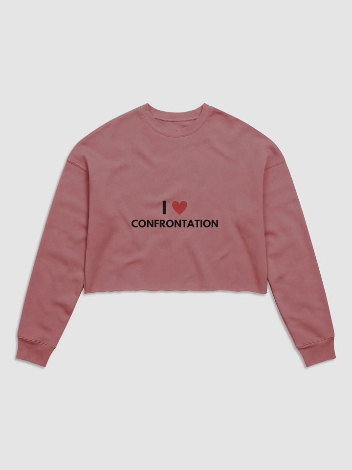 I <3 Confrontation cropped crewneck product image (2)