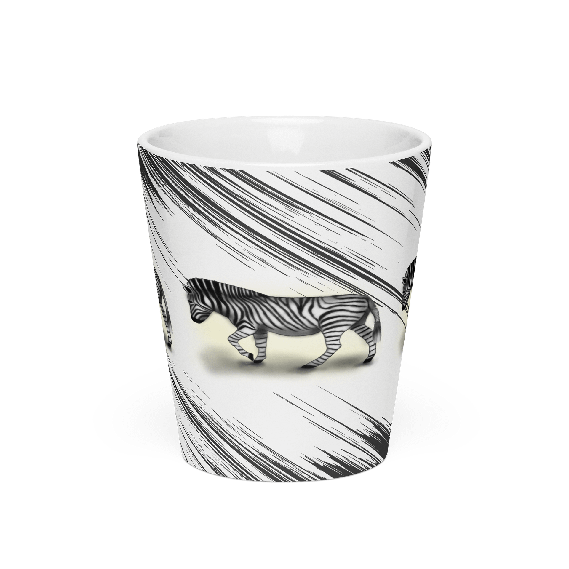 Striped Zebra Latte Mug product image (3)
