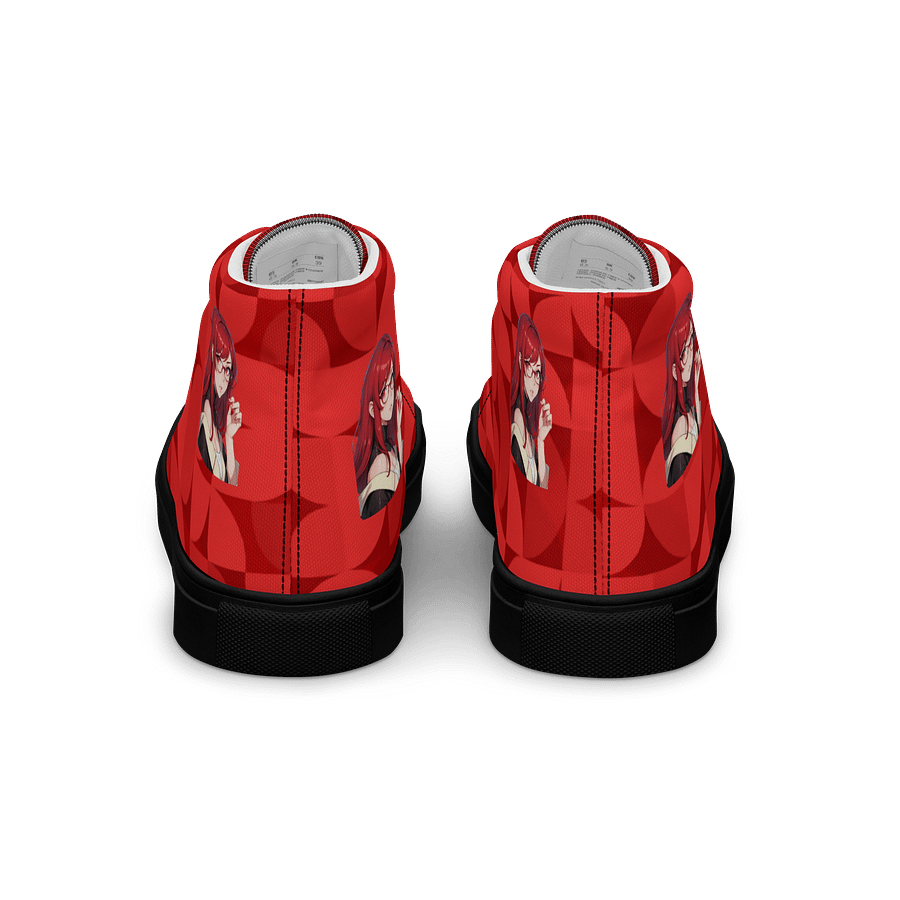 (Red WAIFU) K Women's High Top Canvas Shoes product image (4)